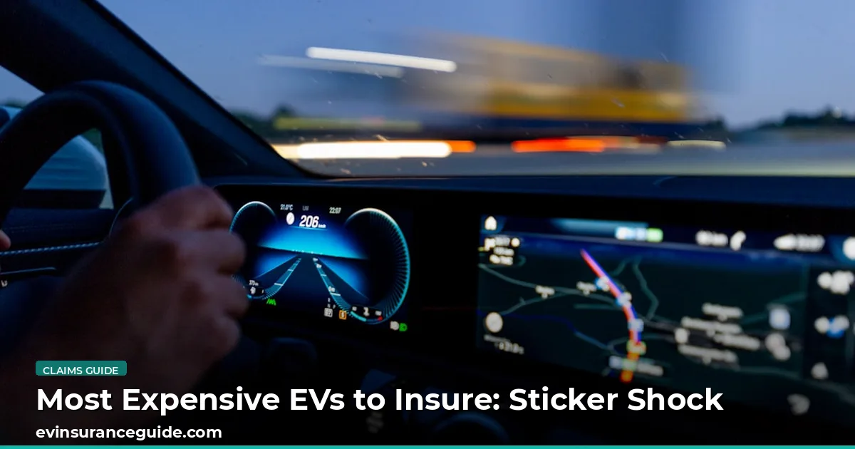 Most Expensive EVs to Insure: Sticker Shock