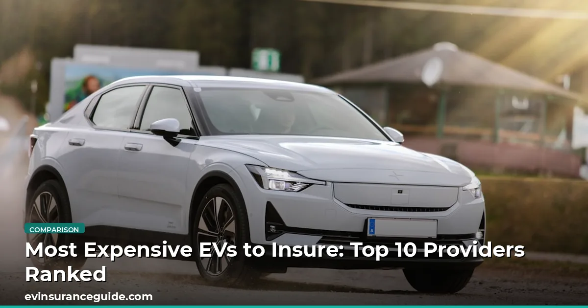 Most Expensive EVs to Insure: Top 10 Providers Ranked