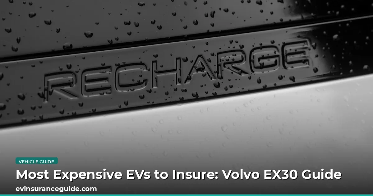 Most Expensive EVs to Insure: Volvo EX30 Guide