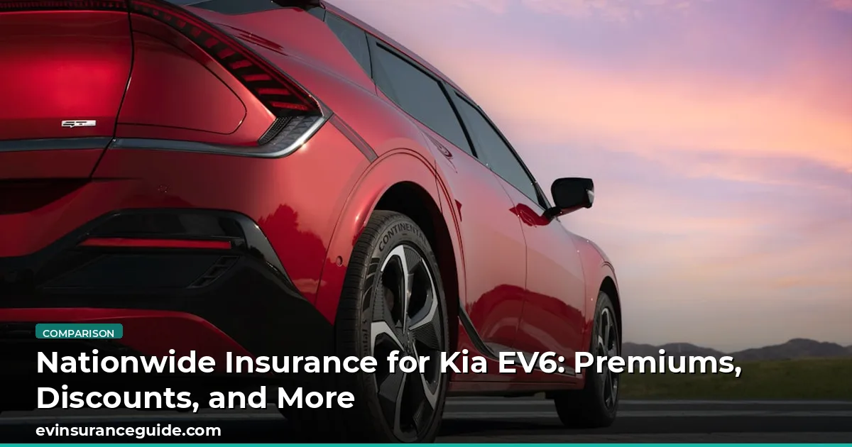 Nationwide Insurance for Kia EV6: Premiums, Discounts, and More