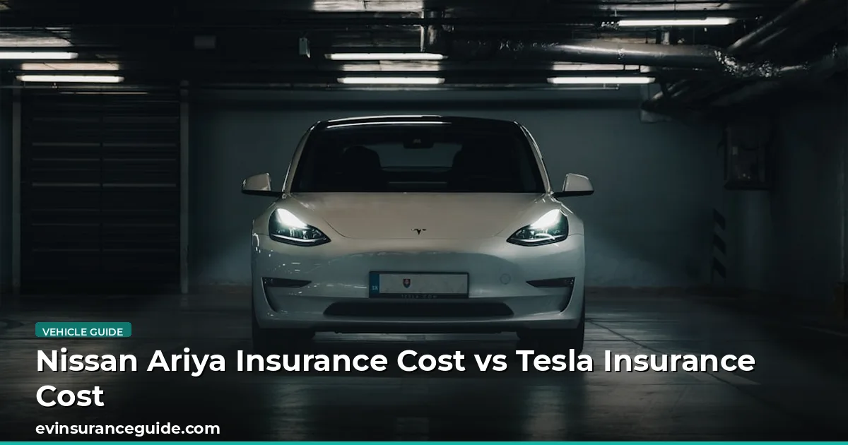 Nissan Ariya Insurance Cost vs Tesla Insurance Cost