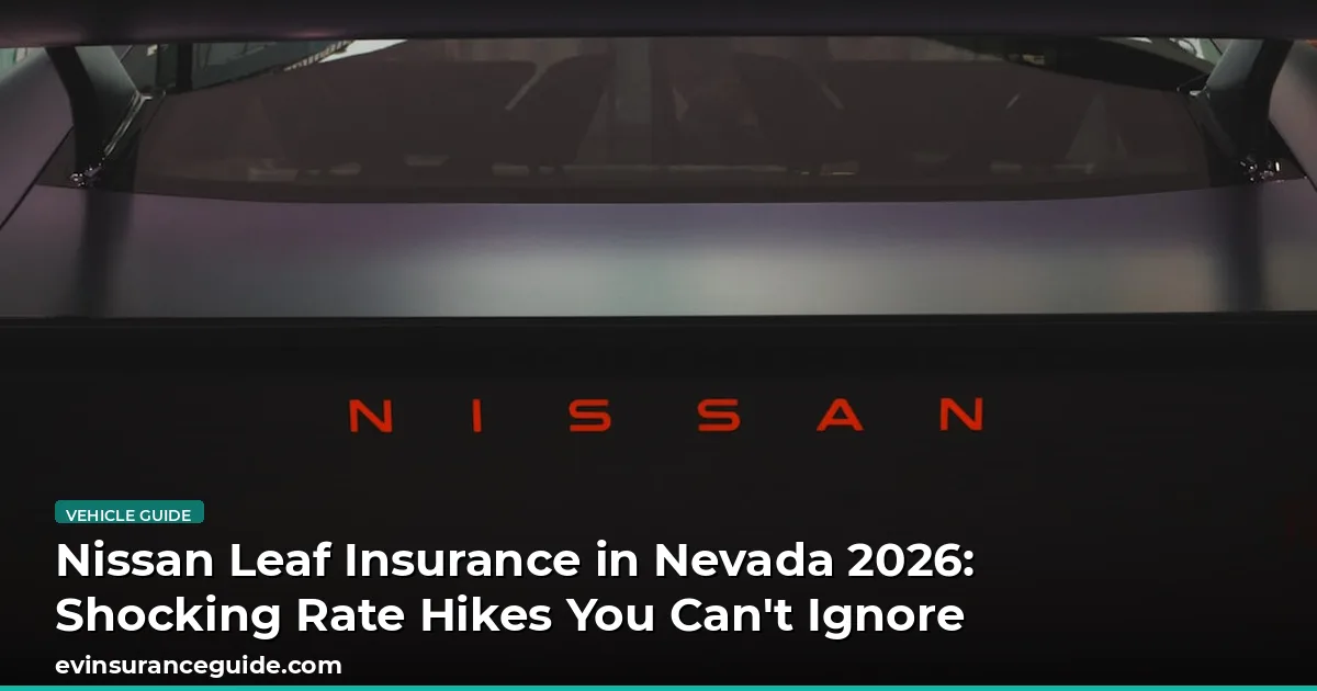 Nissan Leaf Insurance in Nevada 2026: Shocking Rate Hikes You Can't Ignore