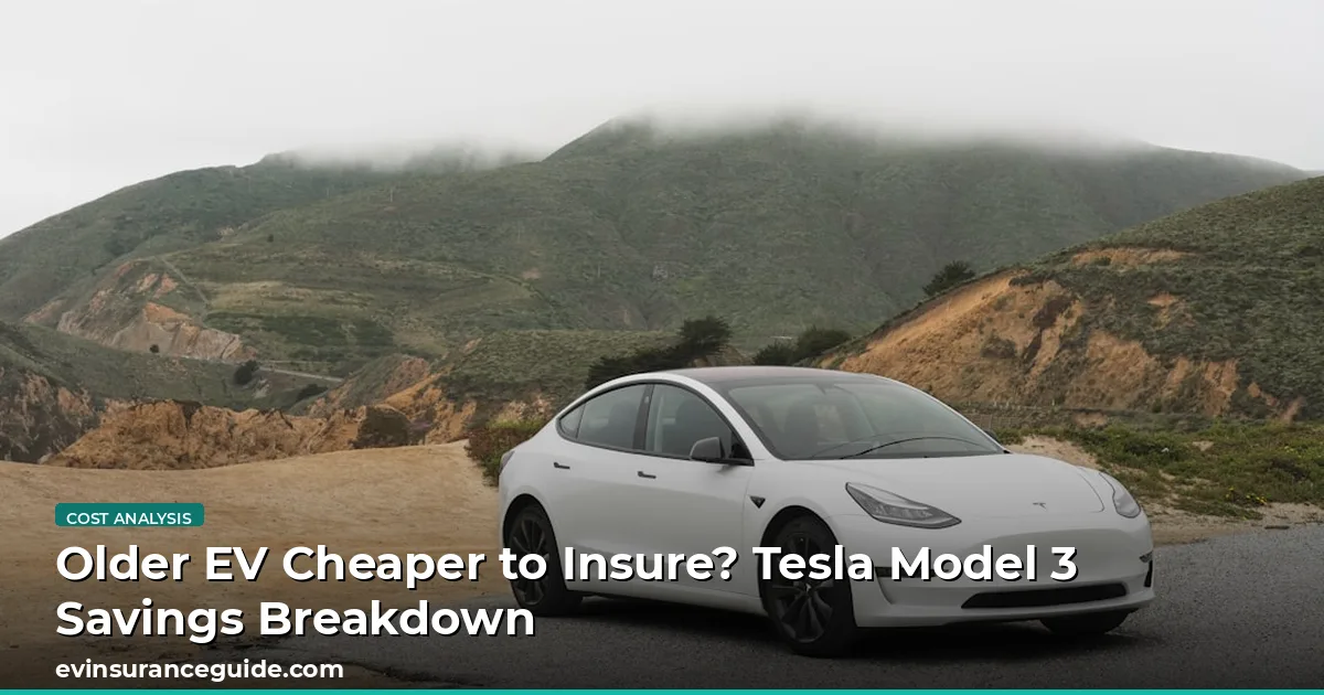 Older EV Cheaper to Insure? Tesla Model 3 Savings Breakdown
