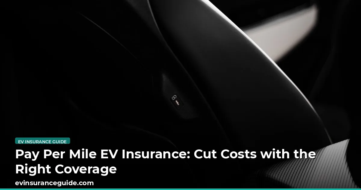Pay Per Mile EV Insurance: Cut Costs with the Right Coverage