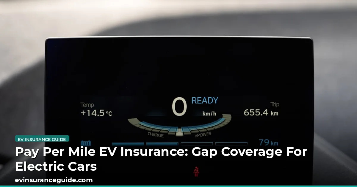 Pay Per Mile EV Insurance: Gap Coverage For Electric Cars
