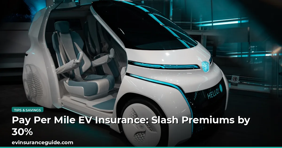 Pay Per Mile EV Insurance: Slash Premiums by 30%