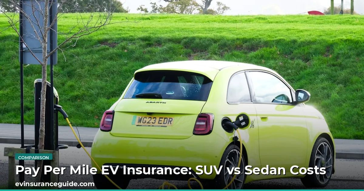 Pay Per Mile EV Insurance: SUV vs Sedan Costs