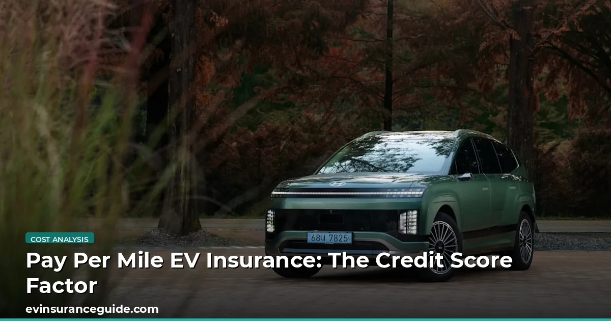 Pay Per Mile EV Insurance: The Credit Score Factor