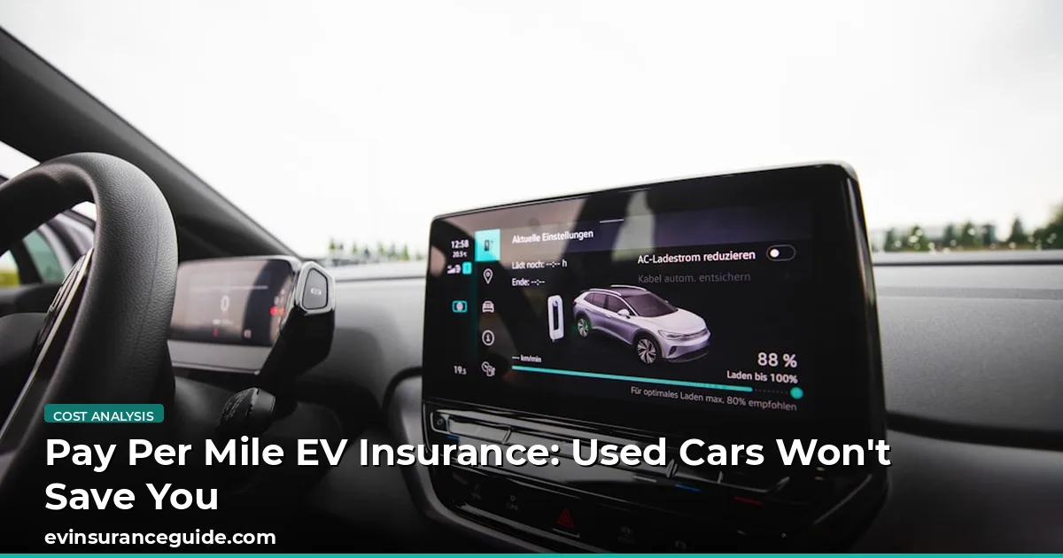 Pay Per Mile EV Insurance: Used Cars Won't Save You