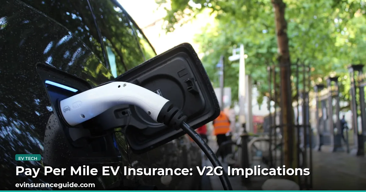 Pay Per Mile EV Insurance: V2G Implications