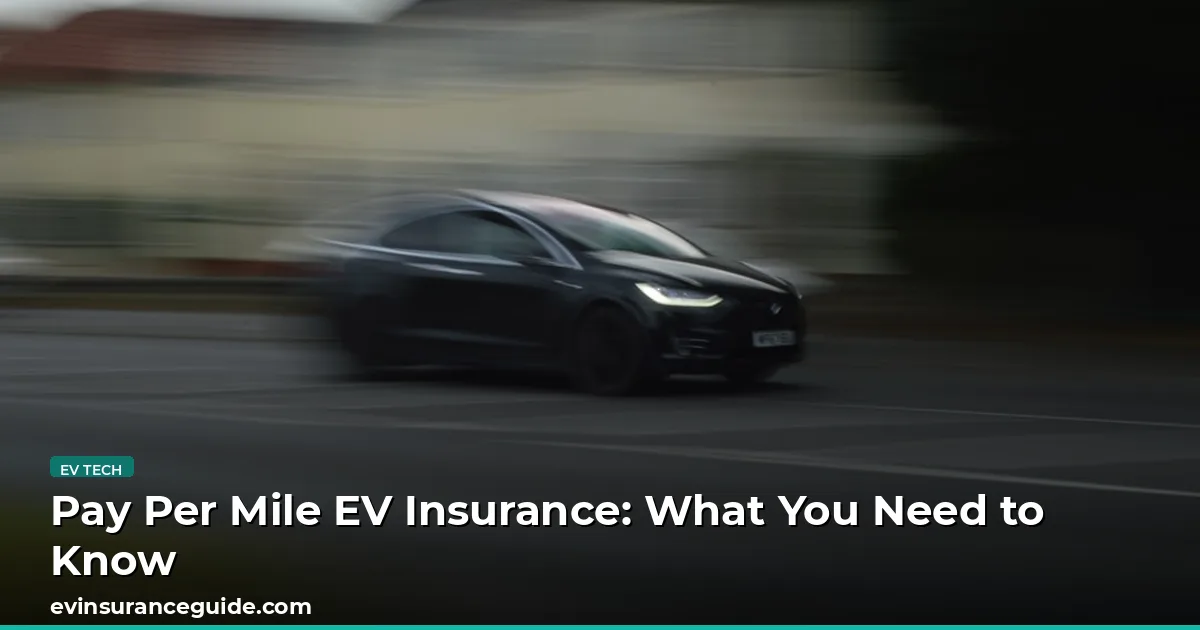 Pay Per Mile EV Insurance: What You Need to Know