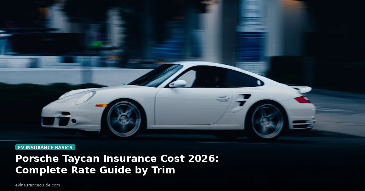 Porsche Taycan Insurance Cost 2026: Complete Rate Guide by Trim