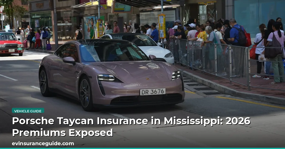 Porsche Taycan Insurance in Mississippi: 2026 Premiums Exposed