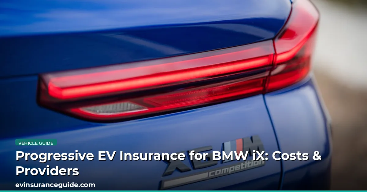 Progressive EV Insurance for BMW iX: Costs & Providers