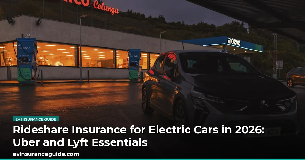 Rideshare Insurance for Electric Cars in 2026: Uber and Lyft Essentials
