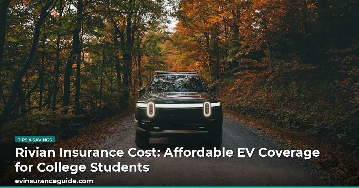 Rivian Insurance Cost: Affordable EV Coverage for College Students