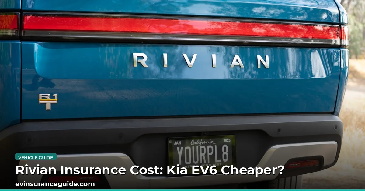 Rivian Insurance Cost: Kia EV6 Cheaper?