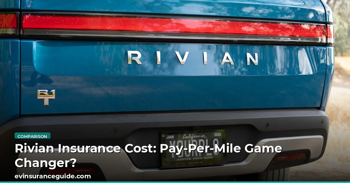 Rivian Insurance Cost: Pay-Per-Mile Game Changer?