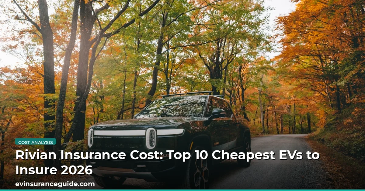 Rivian Insurance Cost: Top 10 Cheapest EVs to Insure 2026