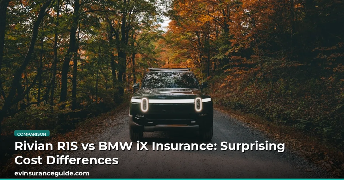 Rivian R1S vs BMW iX Insurance: Surprising Cost Differences