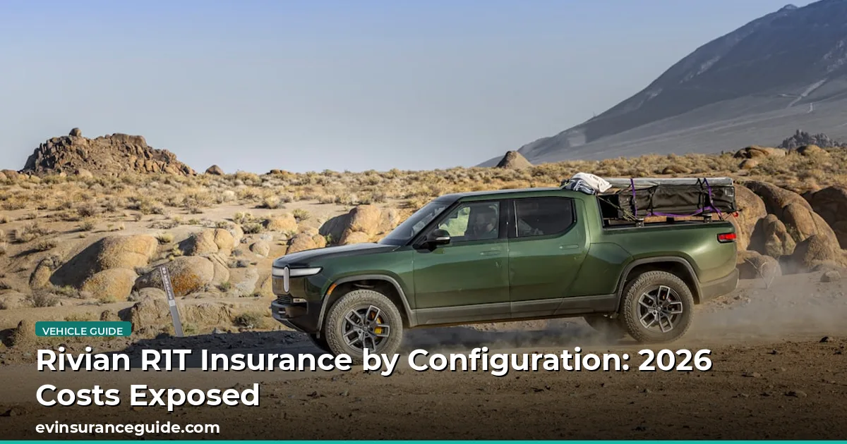 Rivian R1T Insurance by Configuration: 2026 Costs Exposed