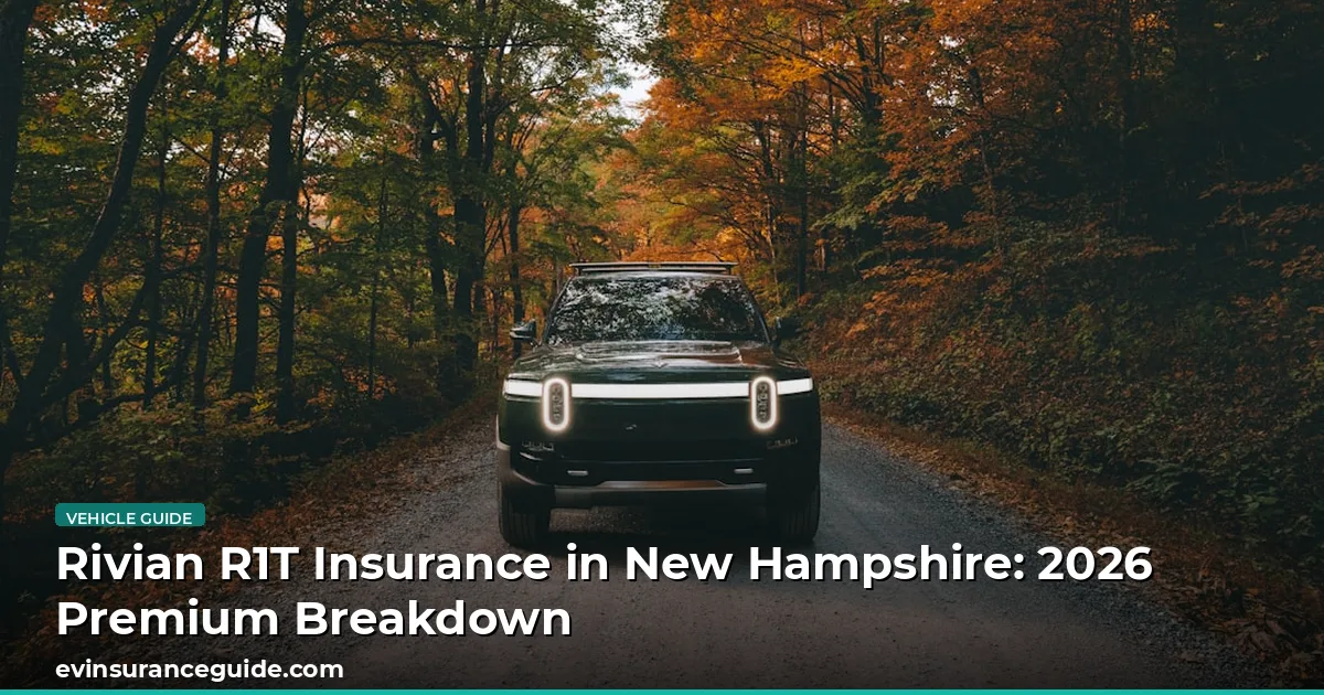 Rivian R1T Insurance in New Hampshire: 2026 Premium Breakdown