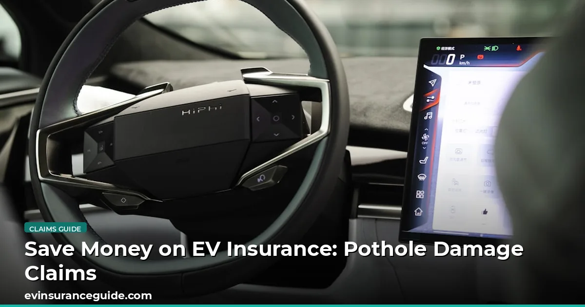 Save Money on EV Insurance: Pothole Damage Claims