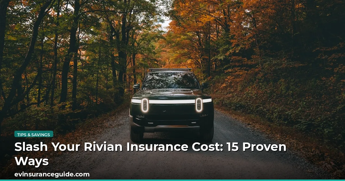 Slash Your Rivian Insurance Cost: 15 Proven Ways