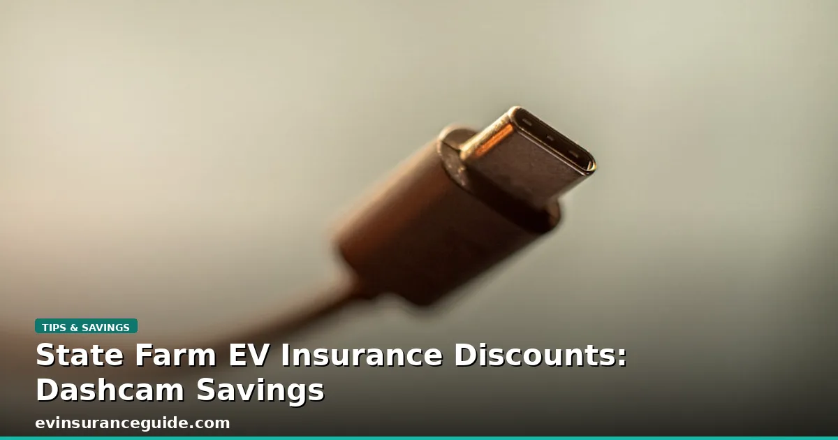State Farm EV Insurance Discounts: Dashcam Savings