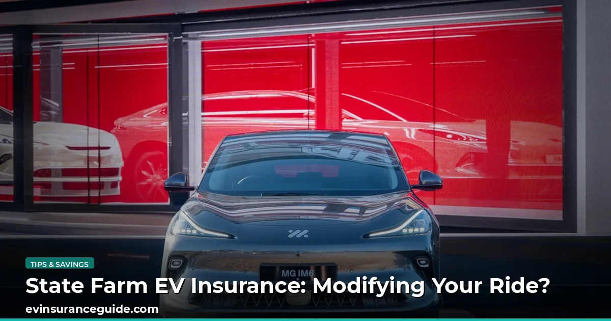State Farm EV Insurance: Modifying Your Ride?