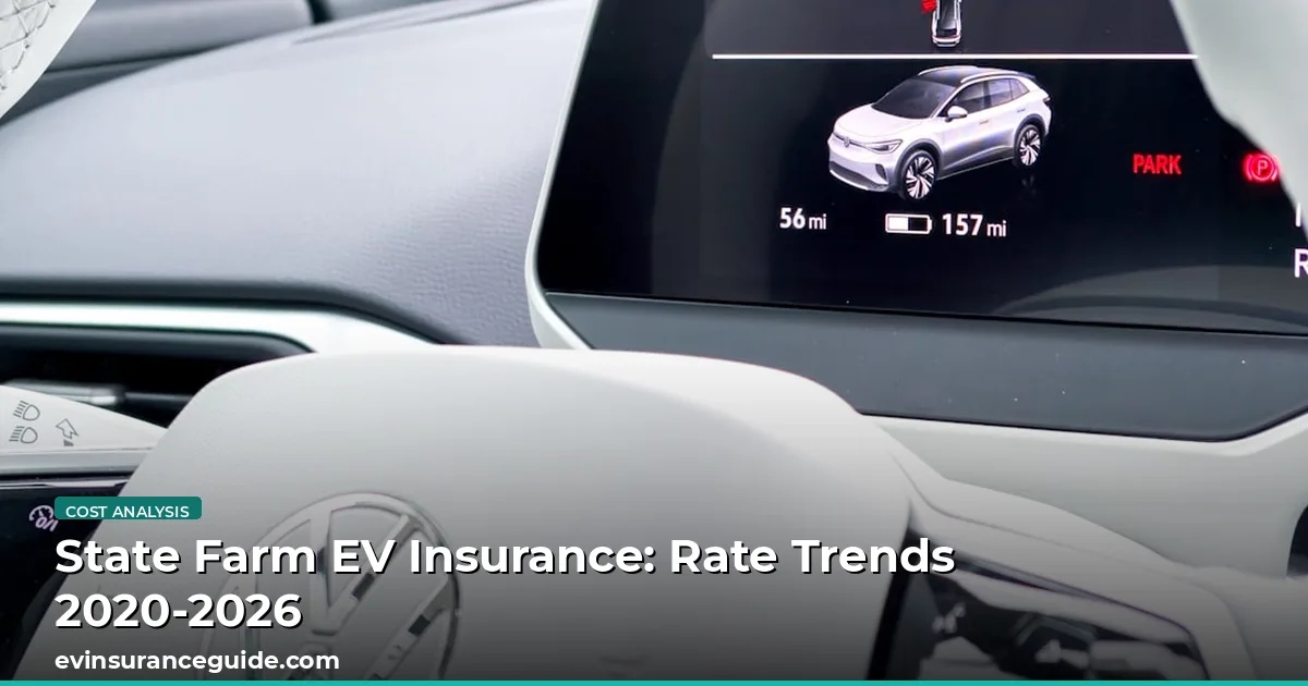 State Farm EV Insurance: Rate Trends 2020-2026