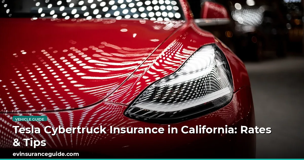 Tesla Cybertruck Insurance in California: Rates & Tips