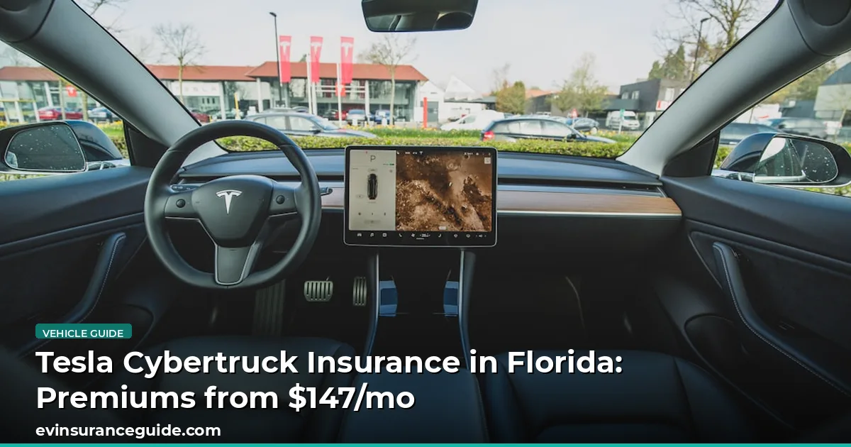 Tesla Cybertruck Insurance in Florida: Premiums from $147/mo