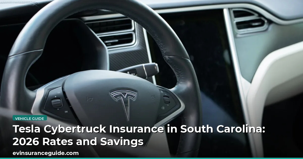 Tesla Cybertruck Insurance in South Carolina: 2026 Rates and Savings