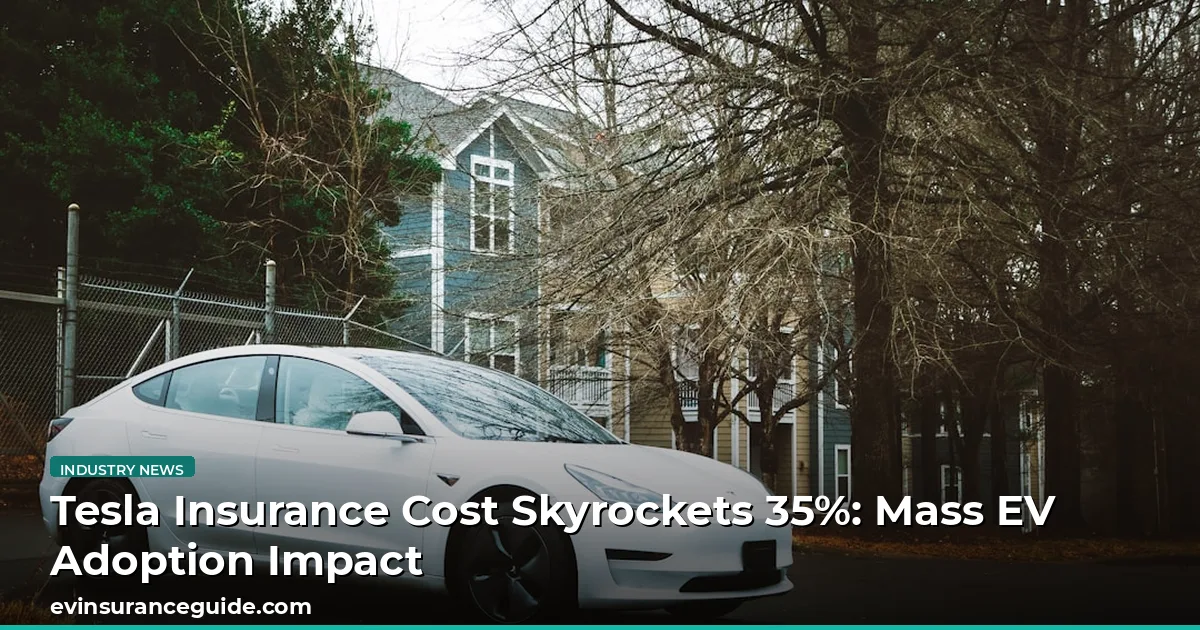 Tesla Insurance Cost Skyrockets 35%: Mass EV Adoption Impact