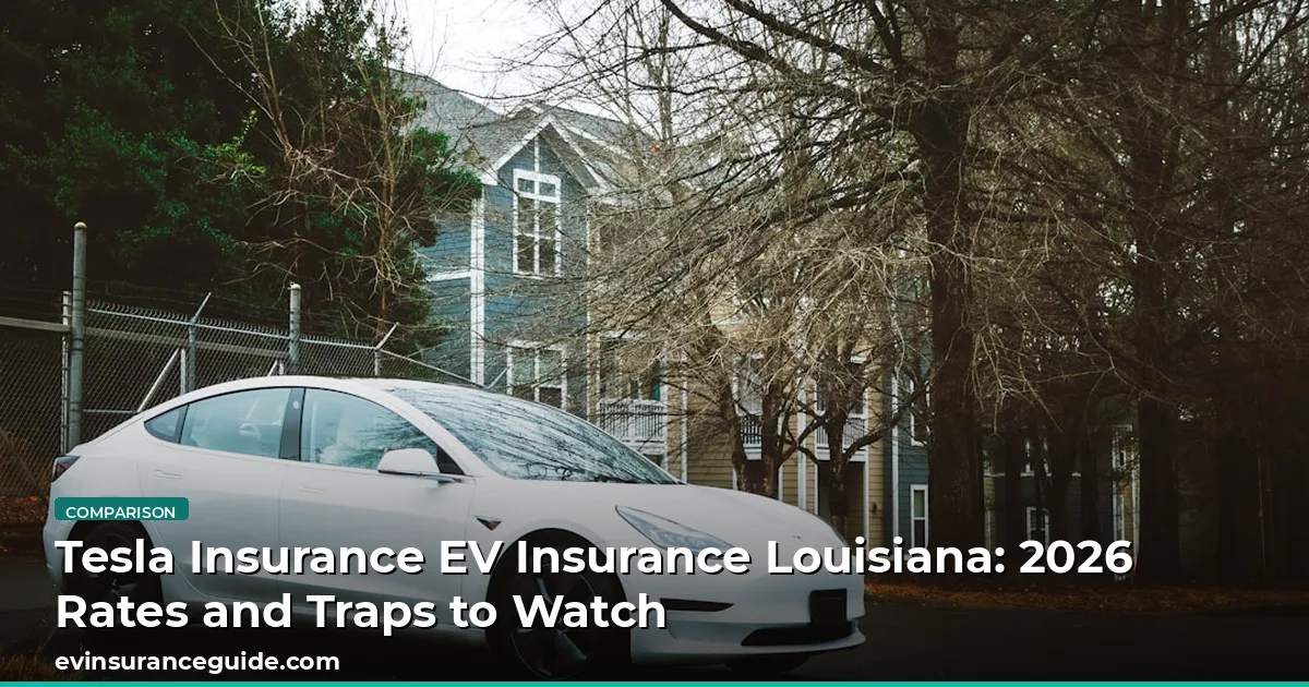 Tesla Insurance EV Insurance Louisiana: 2026 Rates and Traps to Watch