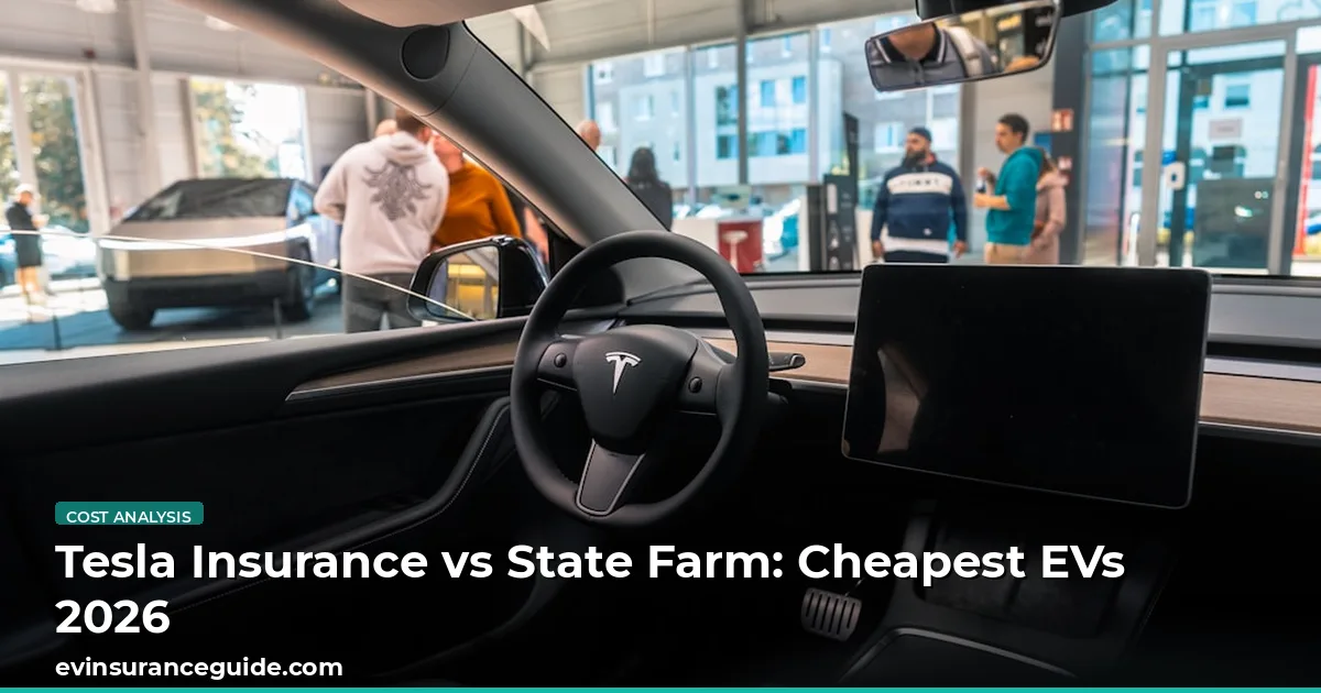 Tesla Insurance vs State Farm: Cheapest EVs 2026