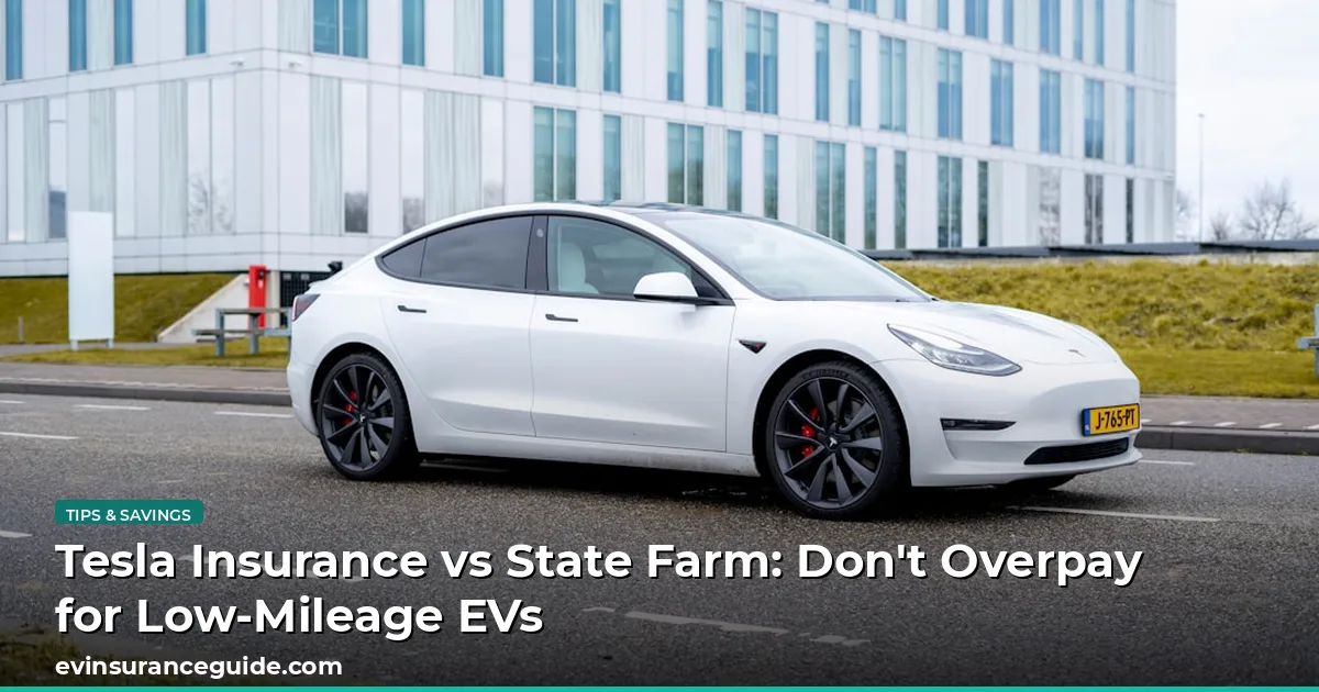 Tesla Insurance vs State Farm: Don't Overpay for Low-Mileage EVs