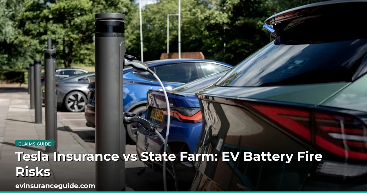 Tesla Insurance vs State Farm: EV Battery Fire Risks