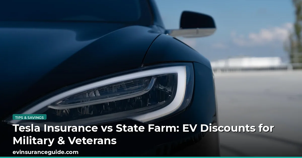 Tesla Insurance vs State Farm: EV Discounts for Military & Veterans
