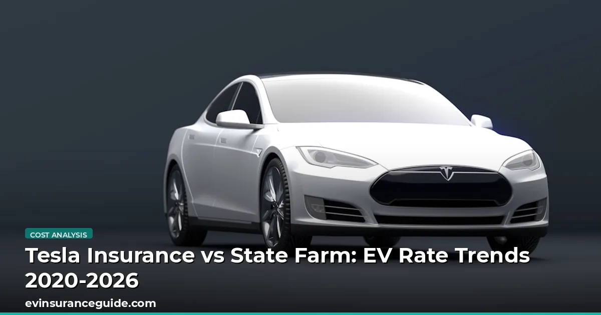 Tesla Insurance vs State Farm: EV Rate Trends 2020-2026