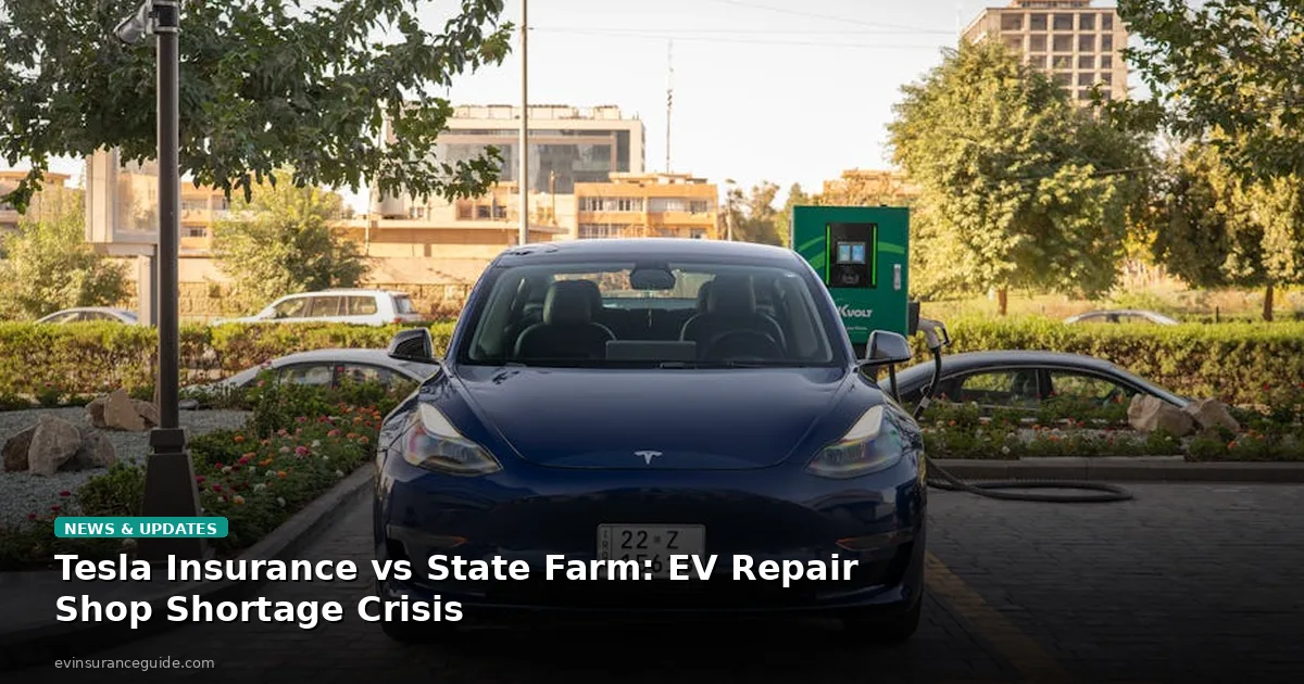 Tesla Insurance vs State Farm: EV Repair Shop Shortage Crisis