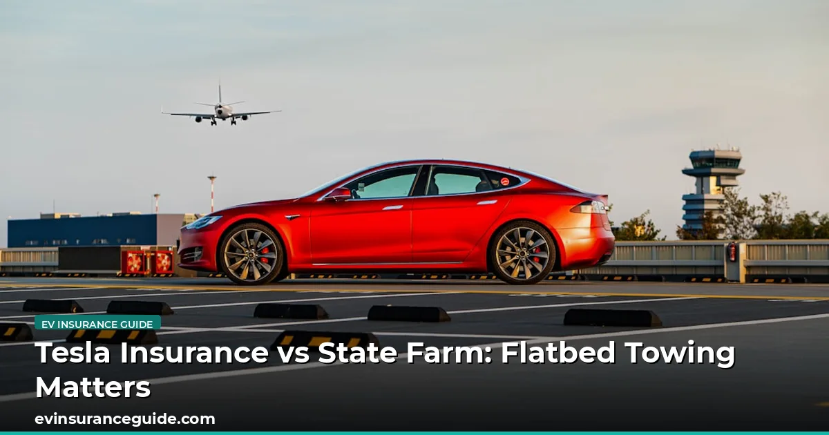 Tesla Insurance vs State Farm: Flatbed Towing Matters