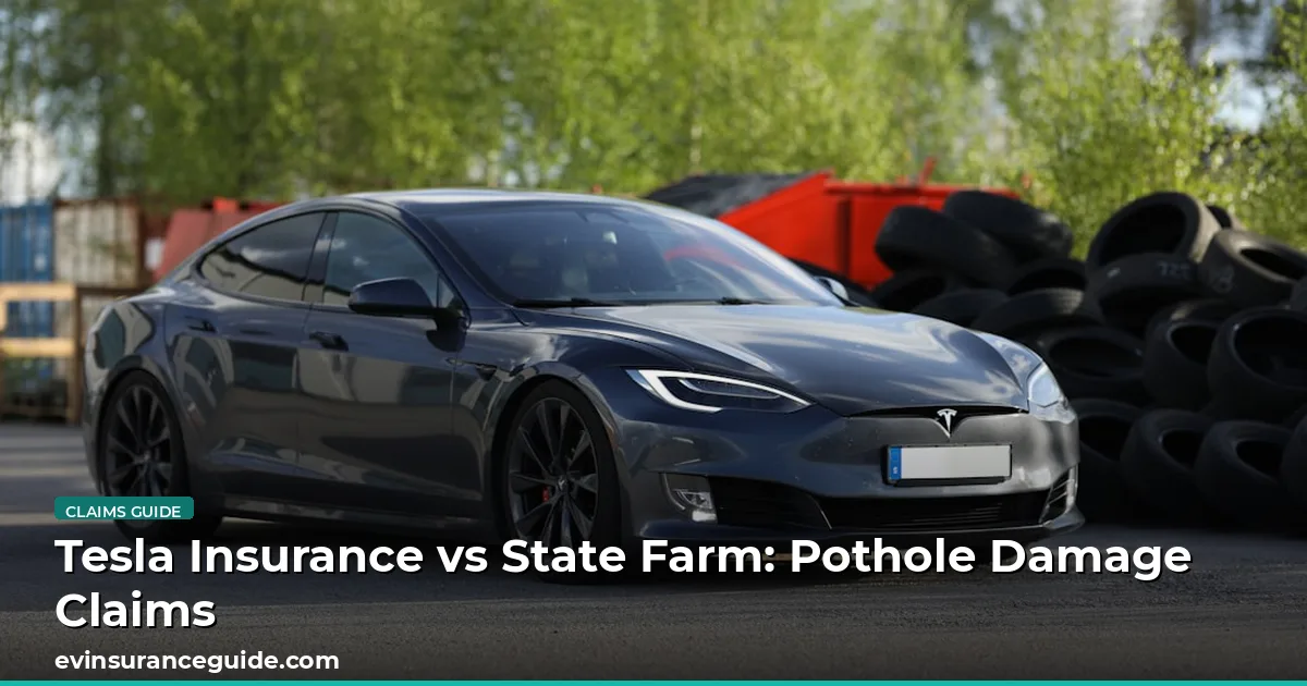 Tesla Insurance vs State Farm: Pothole Damage Claims