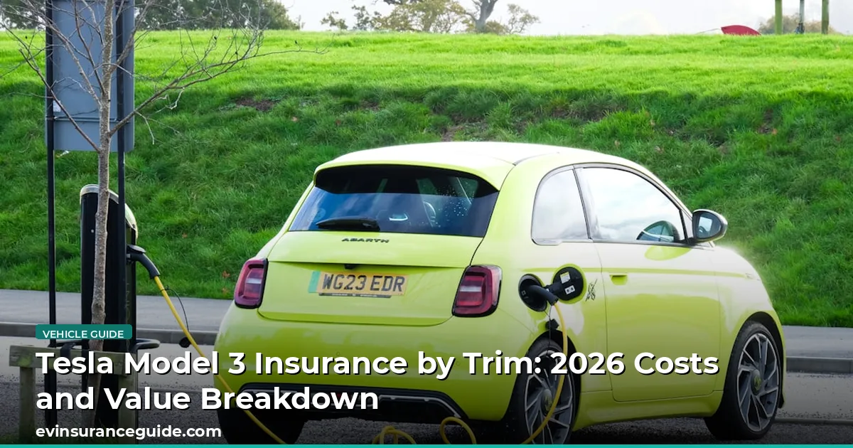 Tesla Model 3 Insurance by Trim: 2026 Costs and Value Breakdown