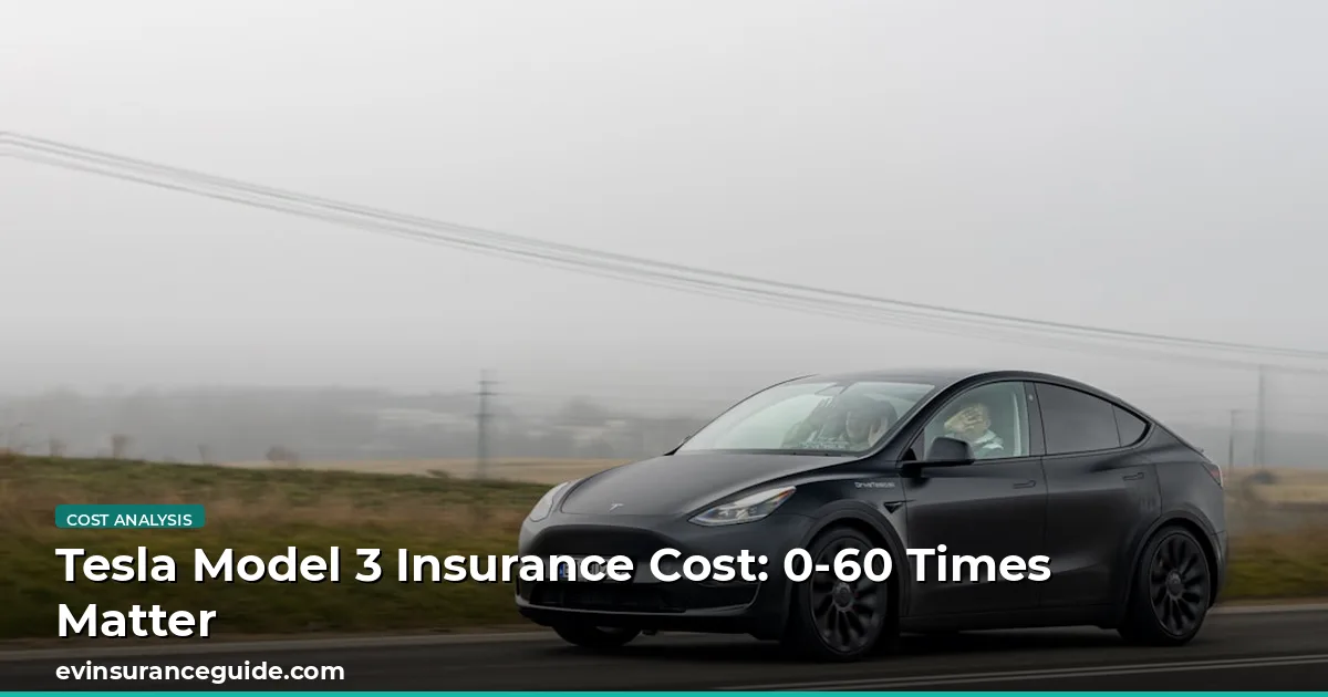 Tesla Model 3 Insurance Cost: 0-60 Times Matter