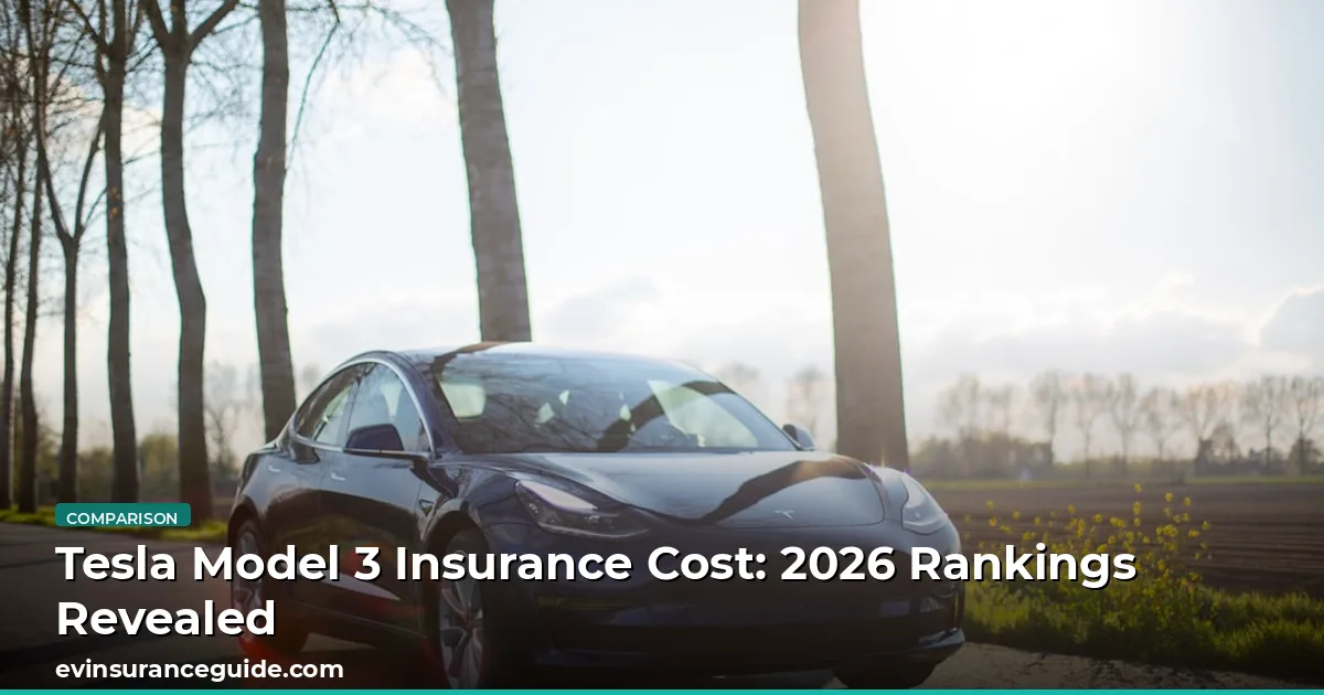 Tesla Model 3 Insurance Cost: 2026 Rankings Revealed