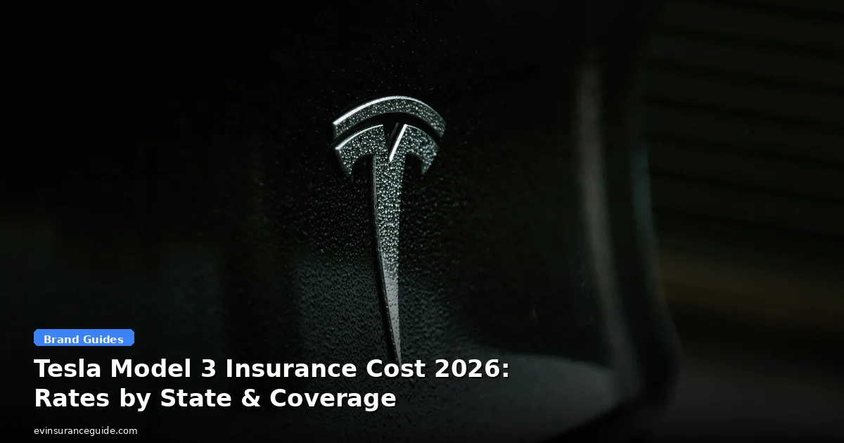 Tesla Model 3 Insurance Cost 2026: Rates by State & Coverage
