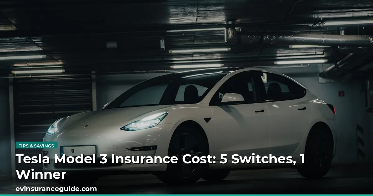 Tesla Model 3 Insurance Cost: 5 Switches, 1 Winner