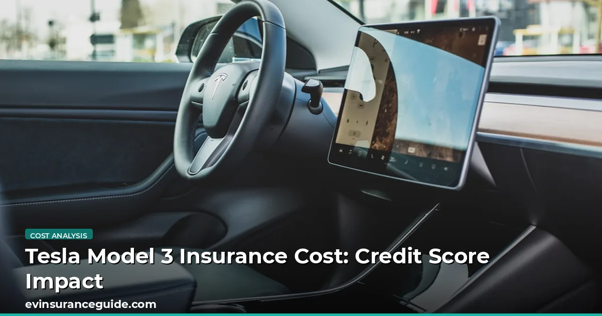 Tesla Model 3 Insurance Cost: Credit Score Impact